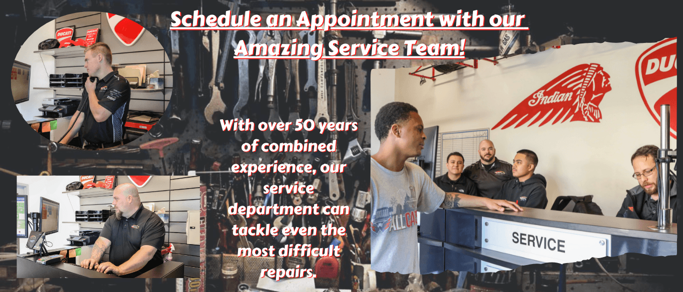 Schedule an appointment with our amazing service team. With over 50 years of combined experience, our service department can tackle even the most difficult repairs.